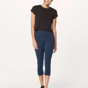 lululemon Hint of Sheet Tee: Black